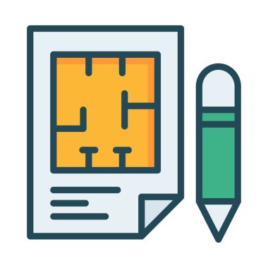 Blueprint Mimarlık inşaat vektör çizim 