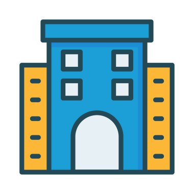 bina inşaat ofis vektör çizim 