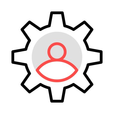 kullanıcı hesabı ayarı vektör çizim 