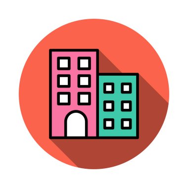 bina inşaat daire vektör çizim 