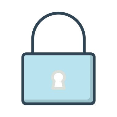 Özel kilit koruma vektör çizim 