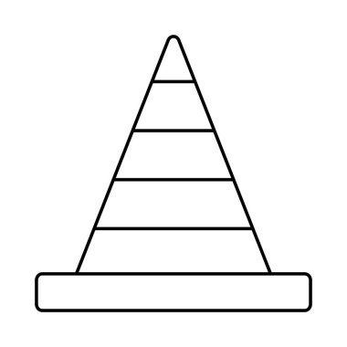 koni blok dur vektör çizim 