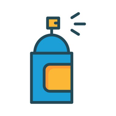 sprey şişe boya vektör çizim 