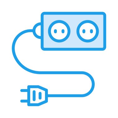 soket uzantısı tak vektör çizim 