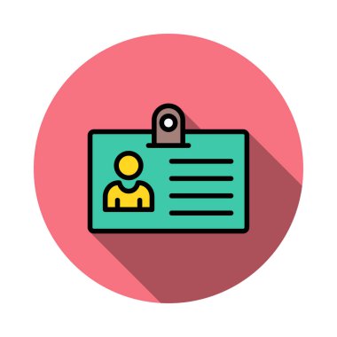 kimlik kartı kart vektör çizim 