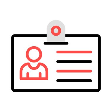 kimlik rozeti kartı vektör çizim vektör çizim 