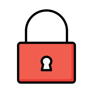 Özel kilit koruma vektör çizim 