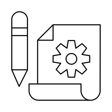 Belge mimar sayfası vektör çizim 