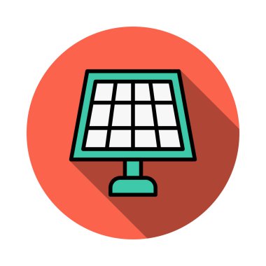güneş paneli enerji vektör çizim 