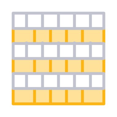 tuğla duvar inşaat vektör çizim 