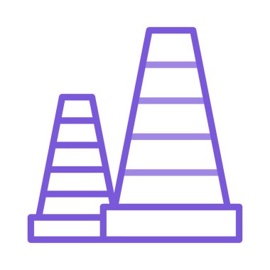 koni blok dur vektör çizim 