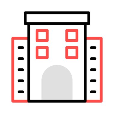 bina inşaat ofis vektör çizim 