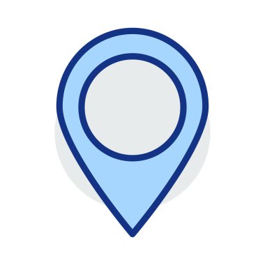 konumu PIN vektör çizim Haritası 