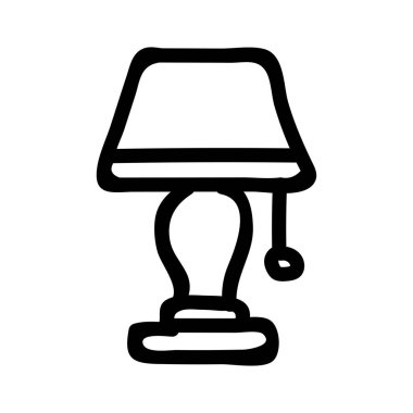Beyaz arka plan, vektör, illüstrasyon izole lamba düz simgesi