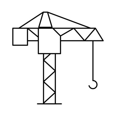 Vinç lifter kanca vektör çizim 