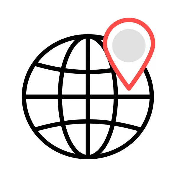 地图世界全球矢量插图 — 图库矢量图片