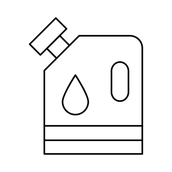 Öldose Flaches Symbol Isoliert Auf Weißem Hintergrund Vektor Illustration — Stockvektor