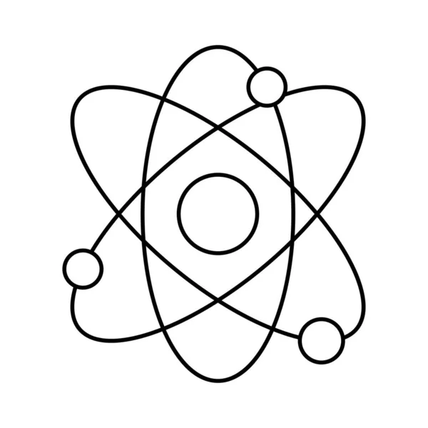 Atom Nauki Jądrowych Wektor Ilustracja — Wektor stockowy