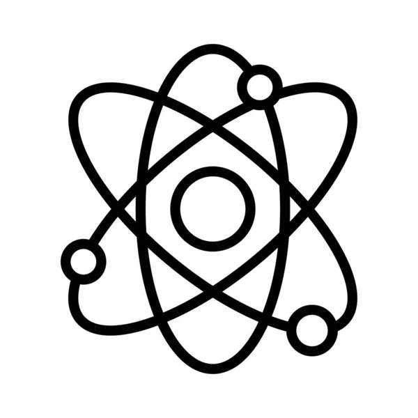 Atom Věda Jaderné Vektorové Ilustrace — Stockový vektor