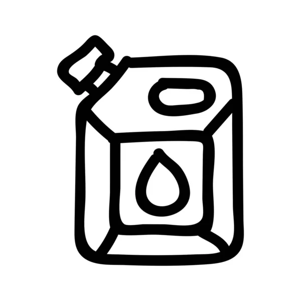 Aceite Puede Icono Plano Aislado Sobre Fondo Blanco Vector Ilustración — Vector de stock