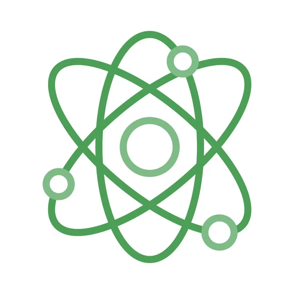 Атомна Наука Ядерна Векторна Ілюстрація — стоковий вектор