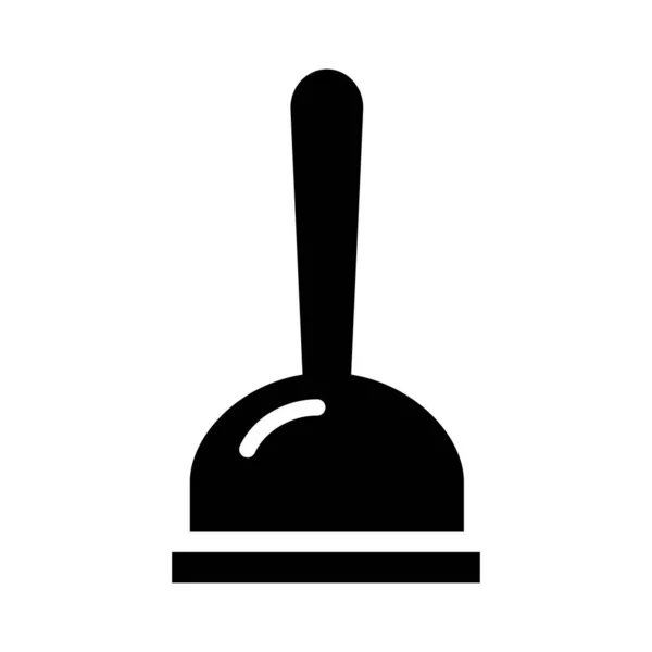 Bauschaufel Flaches Symbol Isoliert Auf Weißem Hintergrund Vektor Illustration — Stockvektor