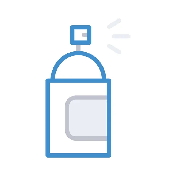Sprühfarbe Flasche Flaches Symbol Isoliert Auf Weißem Hintergrund Vektor Illustration — Stockvektor