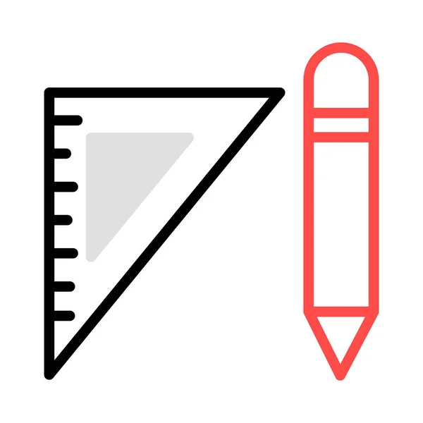 Architecture Protractor Measure Vector Illustration — Stock Vector