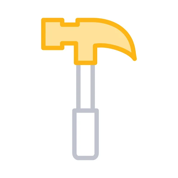 Hammer Reparatie Fix Vectorillustratie — Stockvector