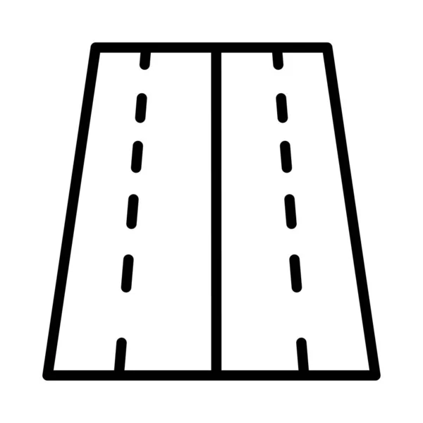 Autostrada Icona Piatta Isolato Sfondo Bianco Vettore Illustrazione — Vettoriale Stock