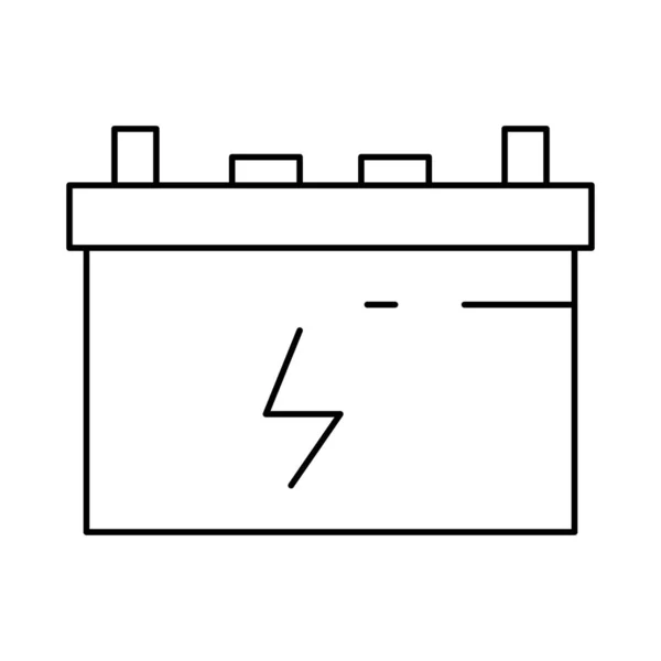 Illustrazione Del Vettore Energia Della Potenza Della Batteria — Vettoriale Stock