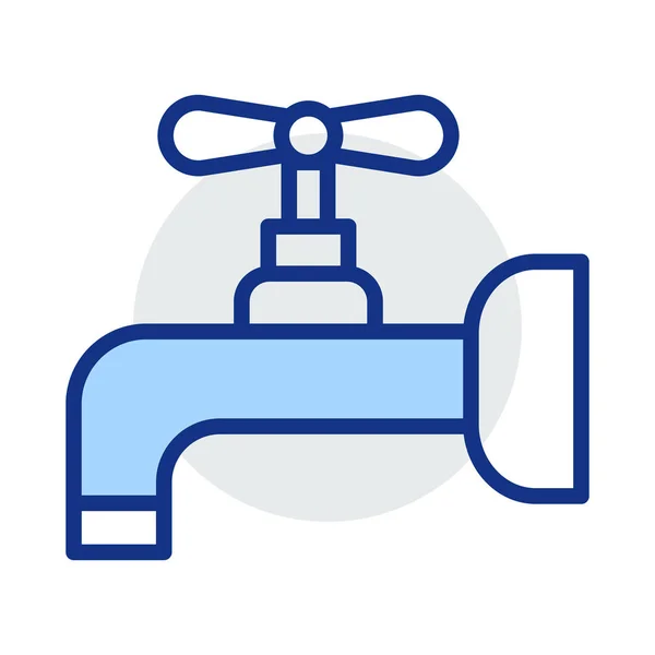 Πατήστε Null Νερό Εικονογράφηση Διάνυσμα — Διανυσματικό Αρχείο