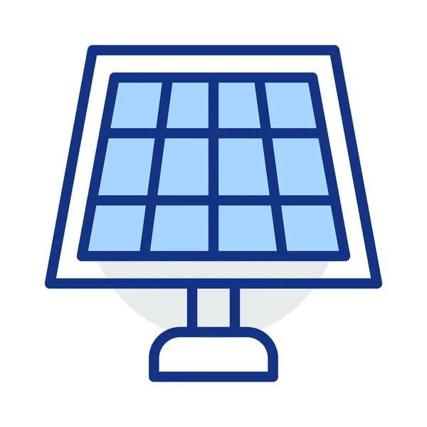 Painel Solar Energia Vetor Ilustração — Vetor de Stock