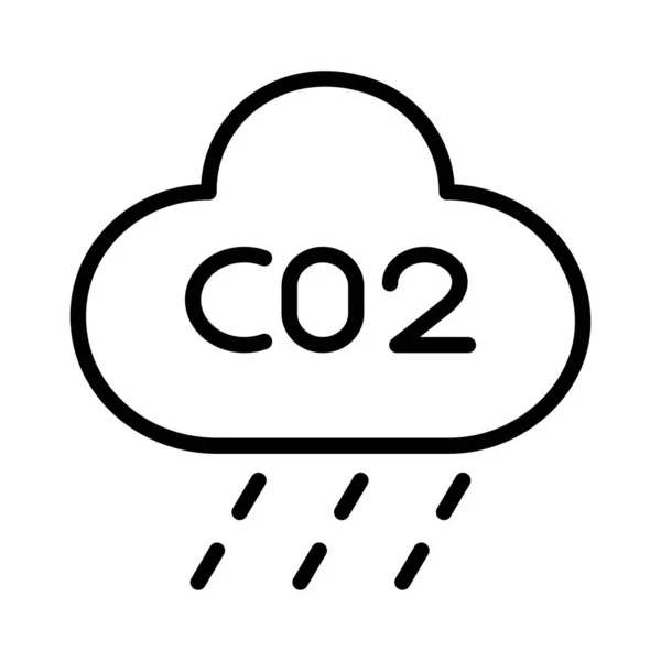 Co2 雨天気ベクトル図 — ストックベクタ