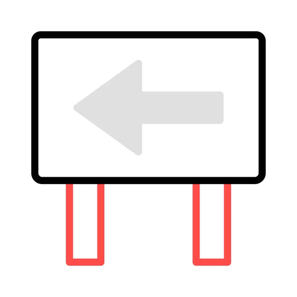 Flecha Dirección Tablero Vector Ilustración — Vector de stock