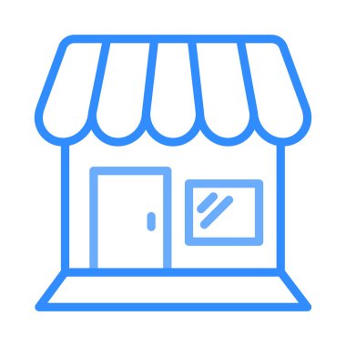 vektör çizim bina mağaza dükkan 