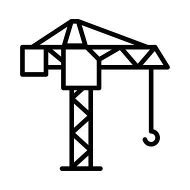 Vinç lifter kanca vektör çizim 