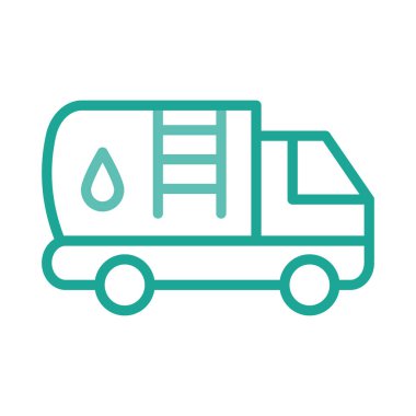 benzin tankeri yakıt vektör çizim 