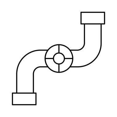 boru hattı valf inşaat vektör çizim 