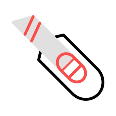 kesici bıçak inşaat vektör çizim 