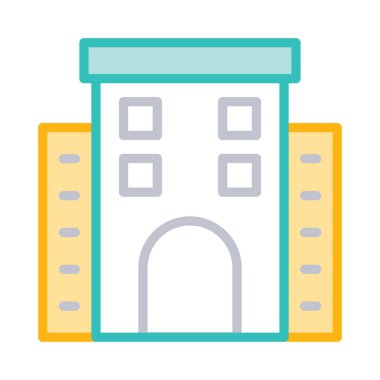 bina inşaat ofis vektör çizim 