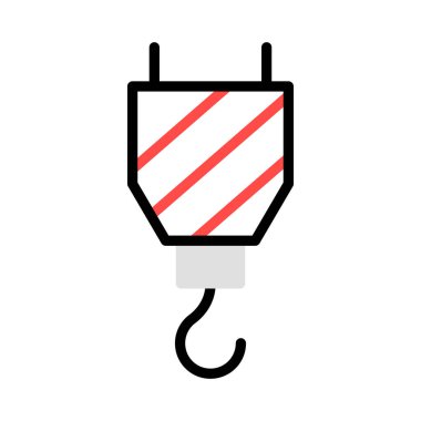 Vinç kanca lifter vektör çizim 