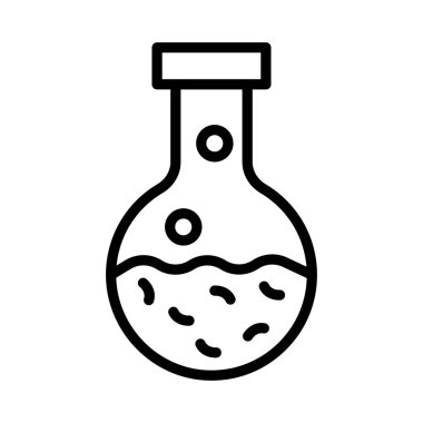 deney şişesi laboratuvar vektör çizim 