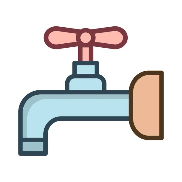 Tap Null Water Vector Illustration — Stock Vector