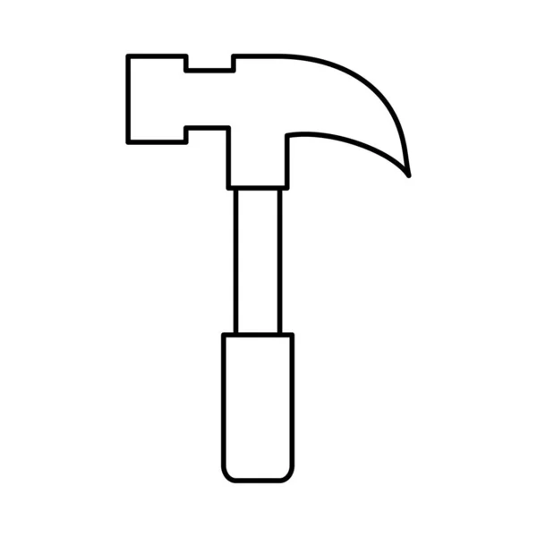 锤子修理固定向量例证 — 图库矢量图片