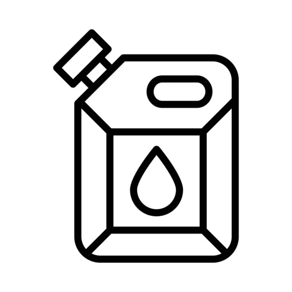Oil Can Flat Icon Isolated White Background Vector Illustration — Stock Vector