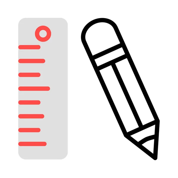 Lineal Architektur Messen Vektor Illustration — Stockvektor