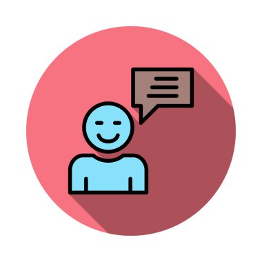 Kullanıcı iletisi profil vektör çizim 