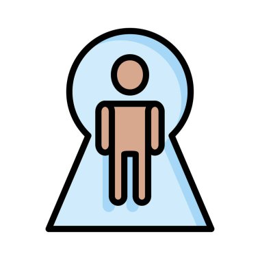 Kullanıcı avatar çalışan vektör çizim 