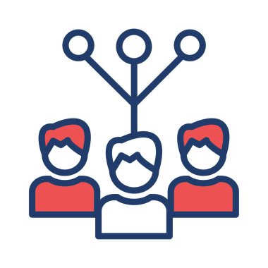 takım bağlantı ağ vektör çizim 